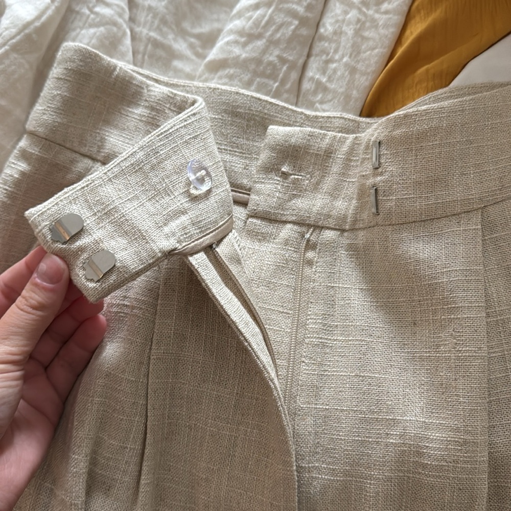 ROMORED LINEN TROUSER PANTS - Picture 4 of 4